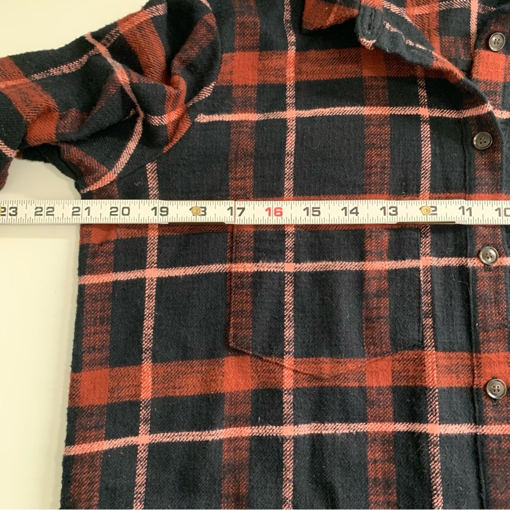 Madewell Slub Flannel Sunday Shirt in Evins Plaid Size XS Long Sleeves - Picture 7 of 14